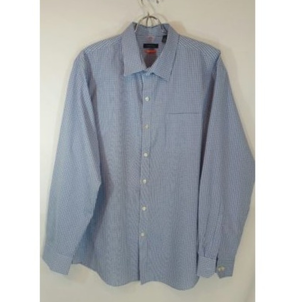 Van Heusen Mens Dress Shirt Traveler Sz 17-17.5 XL